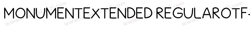 MONUMENTEXTENDED REGULAROTF字体转换